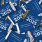 85 Pcs Graduation Candy Party Favors Milk Chocolate Hershey's Kisses with Stickers - Blue Class of 2025